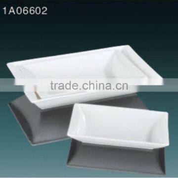 2014 Hot Sale White Ceramic Retangle Plate