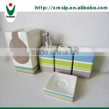 Chinese wholesale ceramic bathroom accessories for set