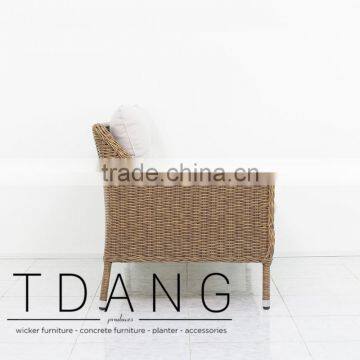 Harrison Right Hand Wicker Bench - Poly Rattan Furniture - Vietnam Outdoor Wicker Set photo-4