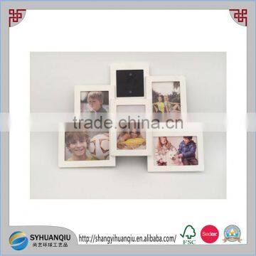 White Wood Photo Frame in Wall / New Design Wooden Photo Frame