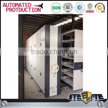 Library Furniture Custom High Density Compact Display Bookshelf Mobile Compactor Aisle Storage Shelves photo-4