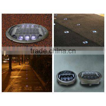 Solar Powered (Charging) LED Cat Eye (Road Stud / Pavement Marker) MS-110(Waterproof IP68 Burial Type Aluminum Alloy)