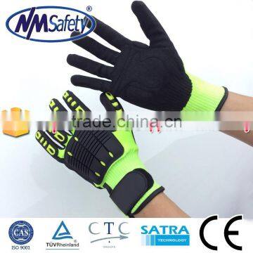 NMSAFETY mechanical gloves new design impact gloves high impact protective gloves