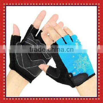 Half finger gel padding gym gloves