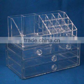 423249 4 drawer acrylic makeup organizer