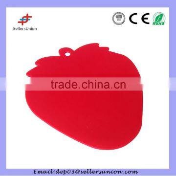 Strawberry fruit shaped chopping board