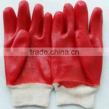 Red Color Rubber Garden Gloves with factory price