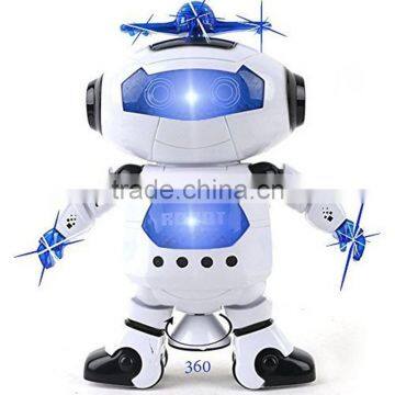 Dongguan ICTI Plastic Electric 360 Degree Rotation Dancing Robot / Lighting Robot / Moving Robot With Light and Music photo-2