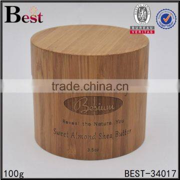 30g Bamboo Cosmetic Double Wall Plastic Jar PP Inner Jar With Bamboo Shell for Face Cream photo-5