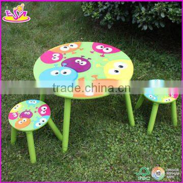 New and Popular Wooden Table Chair,modern Children Dining Table and Chair Set Toys,outdoor Kids Wood Table and Chair W08G039 photo-2