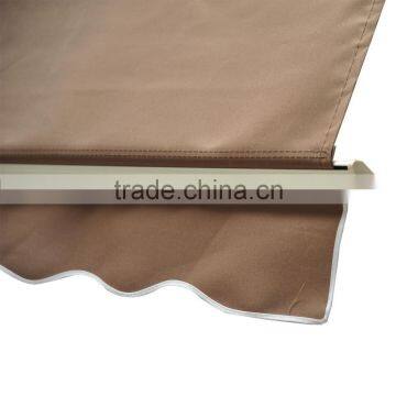 6-Feet Drop Arm Manual Retractable Brown Window Awning photo-3