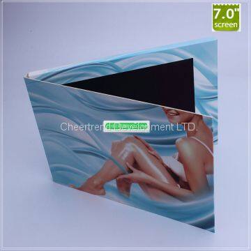 7″ video player greeting card, lcd greeting brochure, customized video card supplier