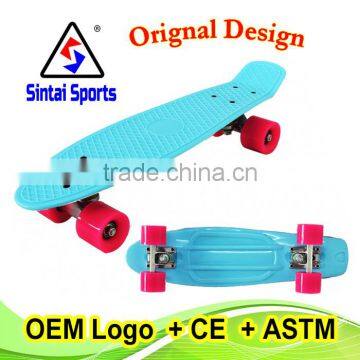 2016 newst 22" skateboard OEM color mini skateboard for Christmas