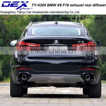 Carbon Fiber Exhaust Tip Racing Exhaust Tail Pipe PP Rear Diffuser for B~MW X6 F16 Muffler Tip photo-2