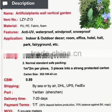 Plastic Garden Design Artificial Indoor Plant Walls photo-2