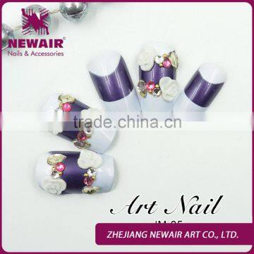 2016 Most Popular Fashion Acrylic Fingernails Nail Acrylic Tips Fake Fingernail Designs for Salon photo-3