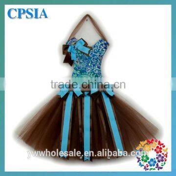 Wholesale Fashion Colour Turquoise Coffee Tulle Tutu Hair Bow Holder For Sale