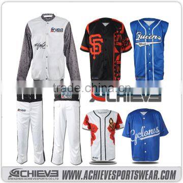 Custom size professional custom youth sublimated baseball jersey team clothing