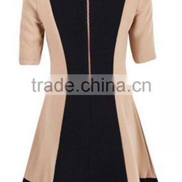 Ladies Elegant Business Dress With Short Sleeve photo-2