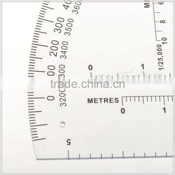 Kearing 9 Inch High Quality Royal Artillery Military Half Moon Protractor #KMP-3 photo-5