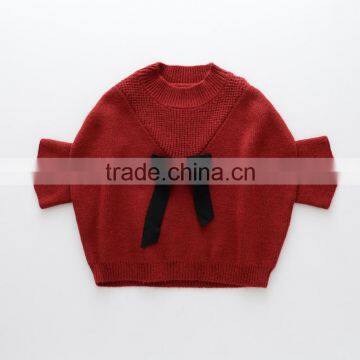 New Model Batwing Sleeve Hand Knit Childrens Baby Girls Sweater Outwear photo-2