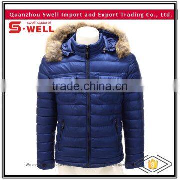 Professional windproof ultra thin men down jacket for winters