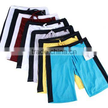 Custom 2016 Summer Men's Casual Sport Shorts Breathable Lace-up Mesh Fleible Beachwear Surf Board Beach Wear photo-3