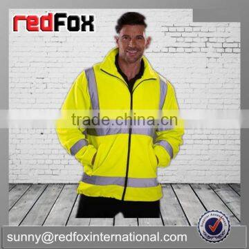 Cheap Fluorescent Reversible Fleece Jacket photo-4