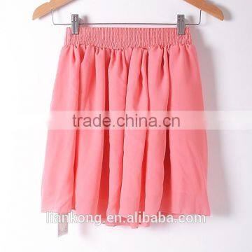 2015 Latest Hot Sell Fashion Popular Girls Chiffon Mature Women Short Skirt photo-6