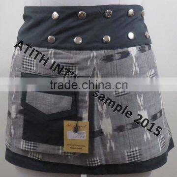 Printed Wrap Skirt photo-3