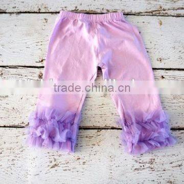 Newest Design Children's Clothing Pant Kids Plain Red Legging Girls Ruffle Lace Trouser photo-5