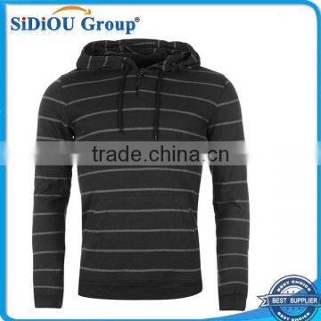 Pullover Stripe Hoody Mens With Pocket