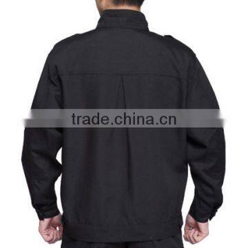 Juqian HighClass New Design Best Black Color Thick Winter Military Security Guard Uniform For Sale photo-3