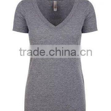 Next Level Apparel Ladies' Tri-Blend Deep V Tee - Made of Pre-shrunk 50% Polyester, 25% Cotton, 25% Rayon. Comes With Your Logo photo-5