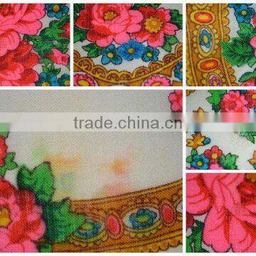 Vintage Wool Shawl, Russian Floral Scarf ,russian Shawl, Floral Scarf, Spring Shawl, Wedding Shawl, Natural White Shawl photo-2