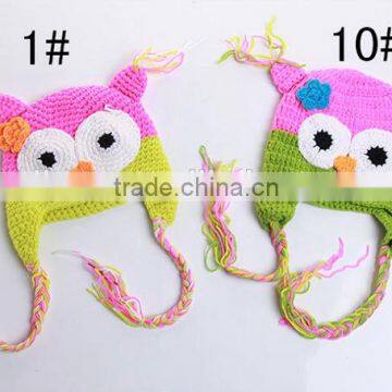 New Design Monster Animal Wool Handmade Photo Props Winter Crochet Baby Hat photo-3