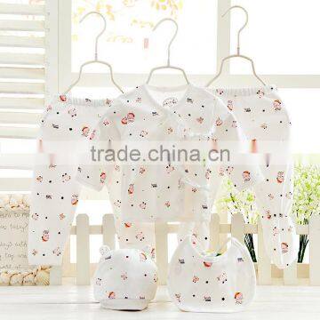 Wholesales Spring Autumn Cotton Printing Baby Clothes Set Wear photo-2