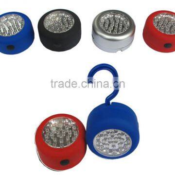 Portable Hook Camping Light Lamp Lantern Hanging Pocket Clip-On Light 24LED Black Silver Red Blue