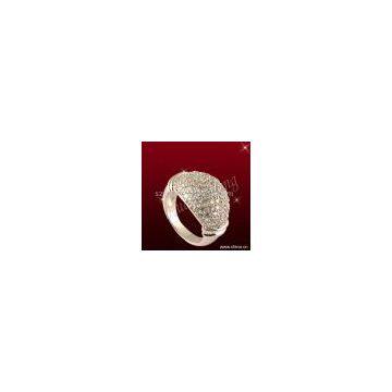Sell Gracefully Shaped Ring With CZ Stones
