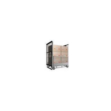 Stacked Steel Roll Cage of Handle With Hand Brake For Material Distribution