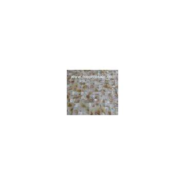 Natural freshwater shell tiles in dapple color