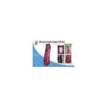 Art Paper Cardboard Floor Display Stands , POP Retail Display