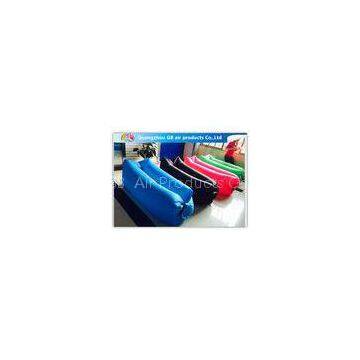Square Design Inflatable Sleeping Bag Laybag With Headrest  For Camping