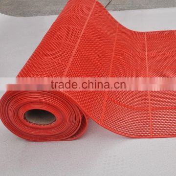 China factory kitchen pvc hexagon rubber mat