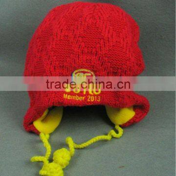 Hand Knitted Technics Baby Hat For Winter