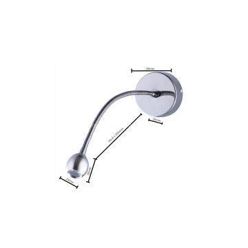 S040A 3W LED reading light led wall light night lighthotel light flexible arm light bedside lamp