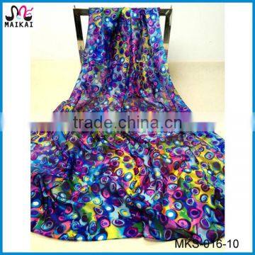 High fashion big size long silk scarf dubai