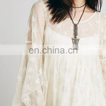 CHEFON Sheer Mesh Plus Size White Party Dresses Xxxl photo-3