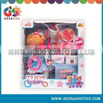 Lovely electric music baby dolls with doctor set