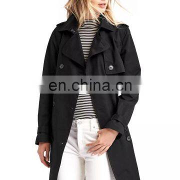 New Arrival 2016 Classic Woven Trench Winter Long Coats for Women